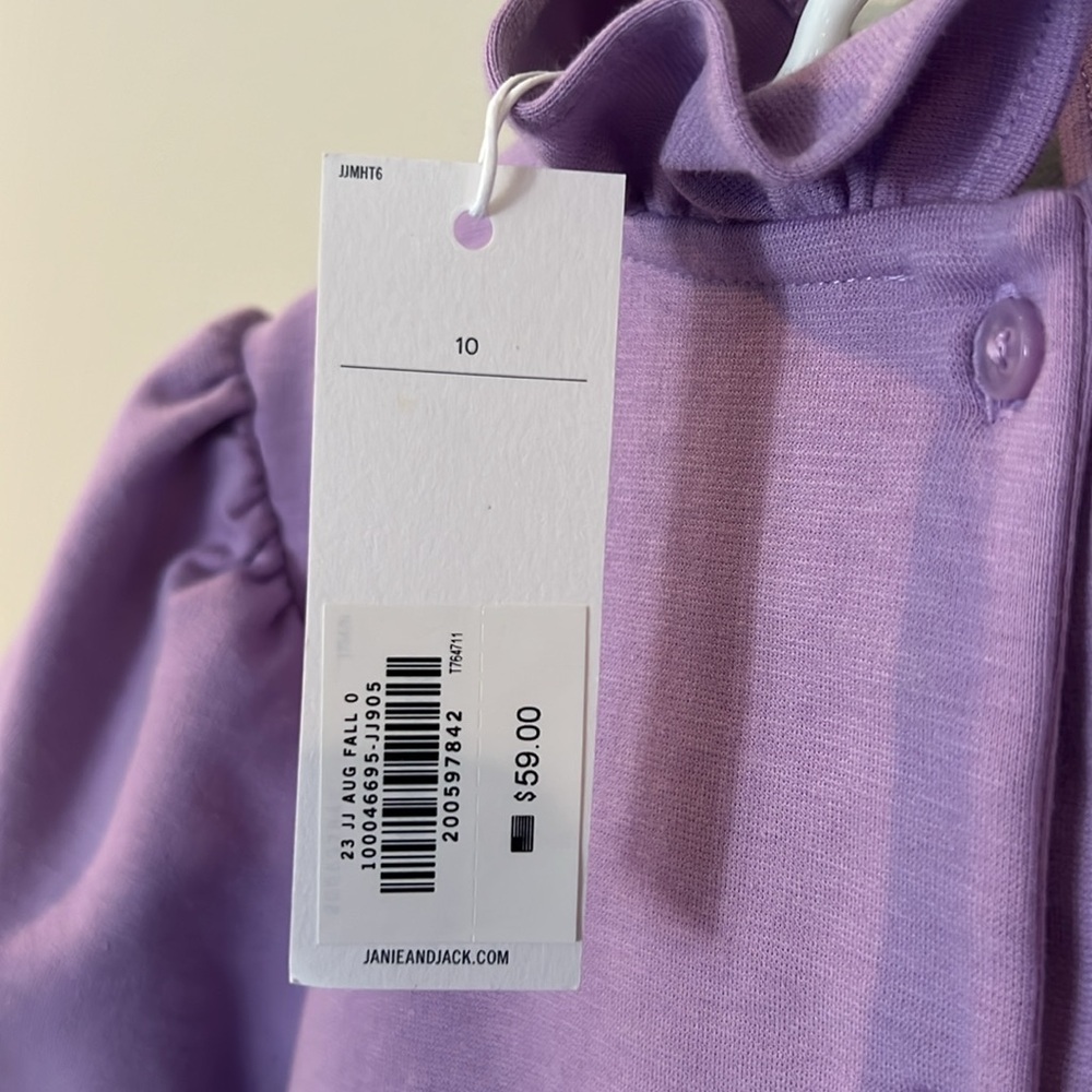 NWT Janie and Jack girls size 10 purple dress - Picture 4 of 4